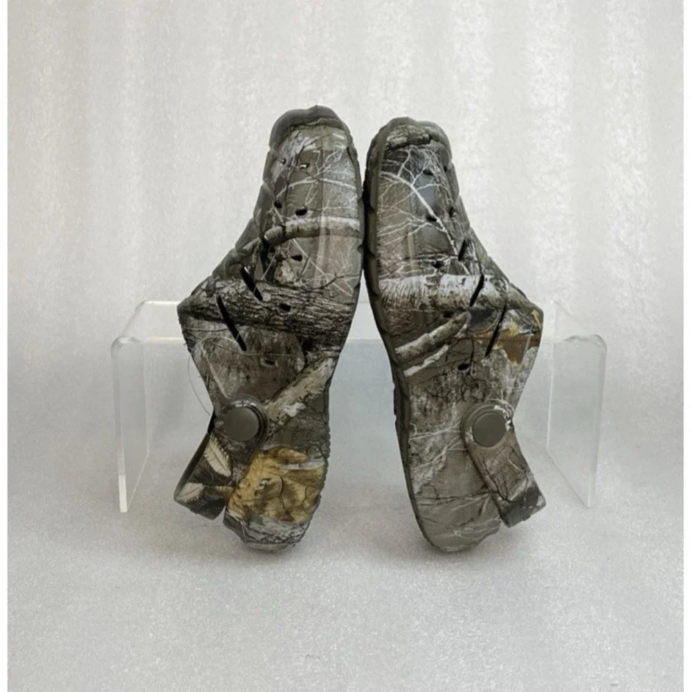 Rugged Shark Camo Real Tree Edge Eva Clogs Lightweight Slip on Boys Size 8 NEW